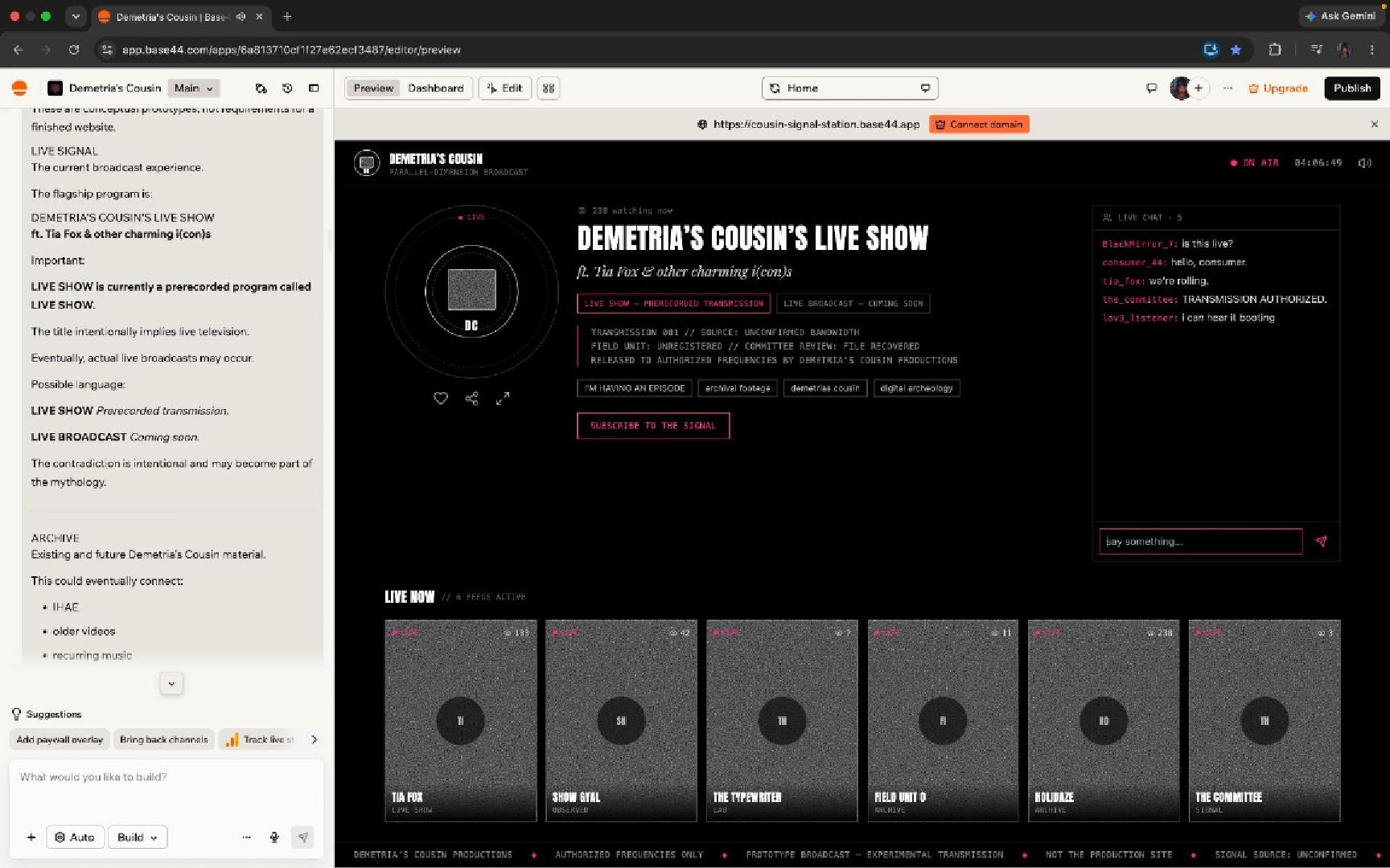 AI-Assisted Web Prototyping & Interactive Digital Experience
